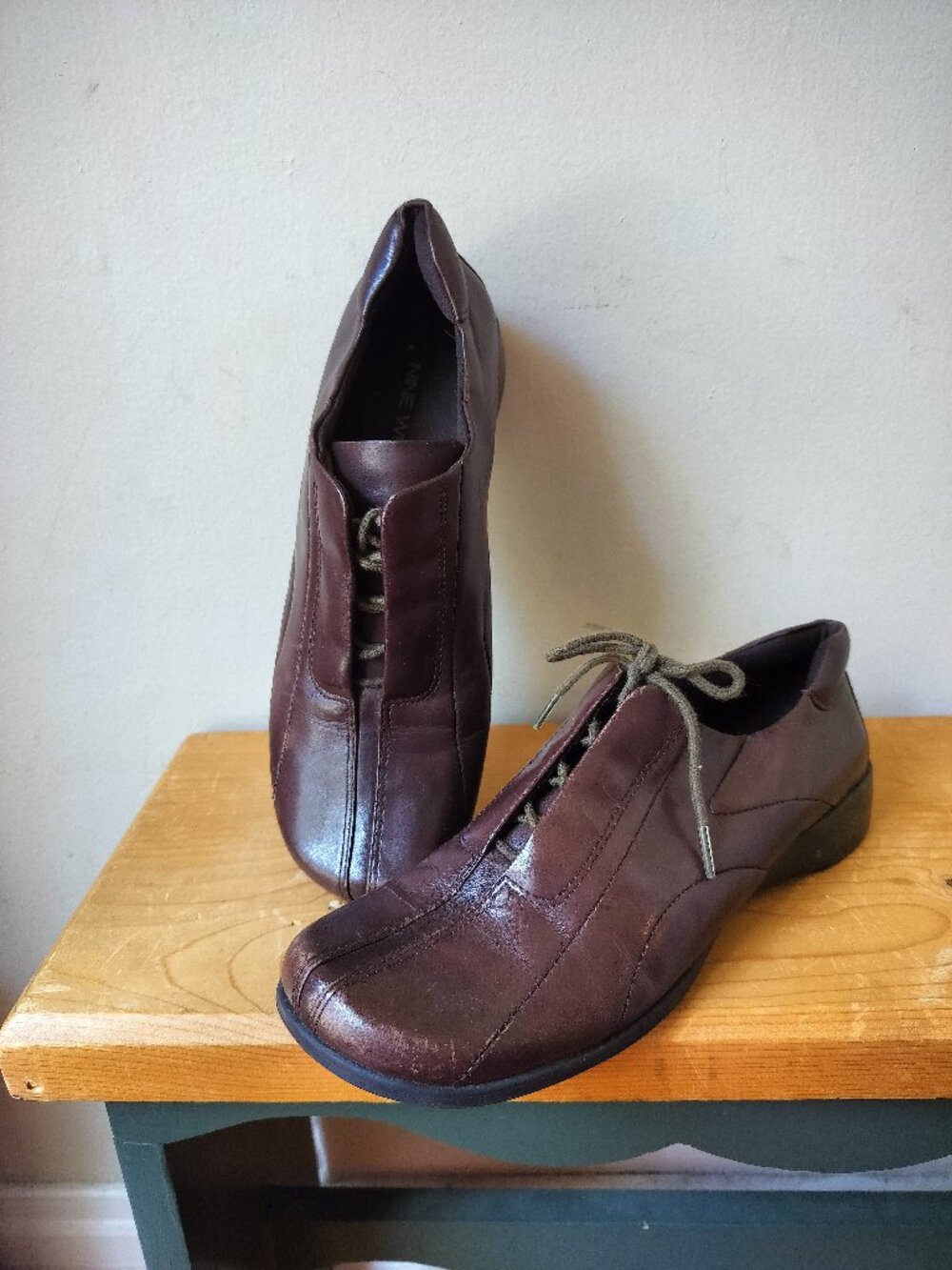 Women's Nine West Leather Sneakers